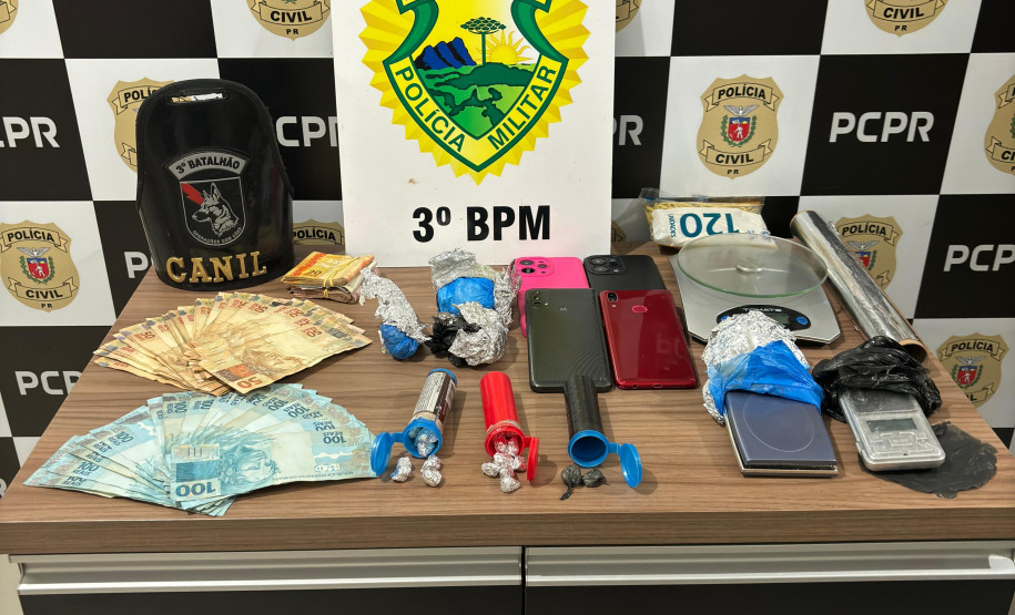 PCPR e PMPR prendem casal por tráfico de drogas e associação para o tráfico em Chopinzinho