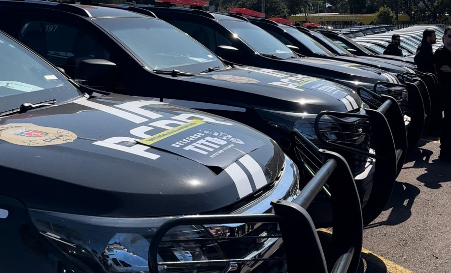 PCPR entrega 70 viaturas novas para diversas delegacias do estado