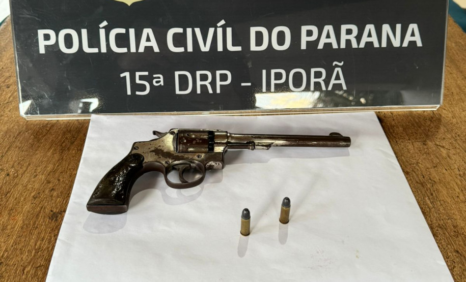 PCPR apreende revólver e munições em Francisco Alves