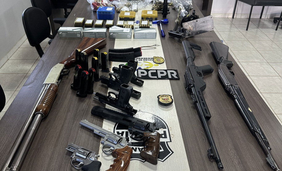 PCPR apreende nove armas de fogo e prende homem em Ubiratã