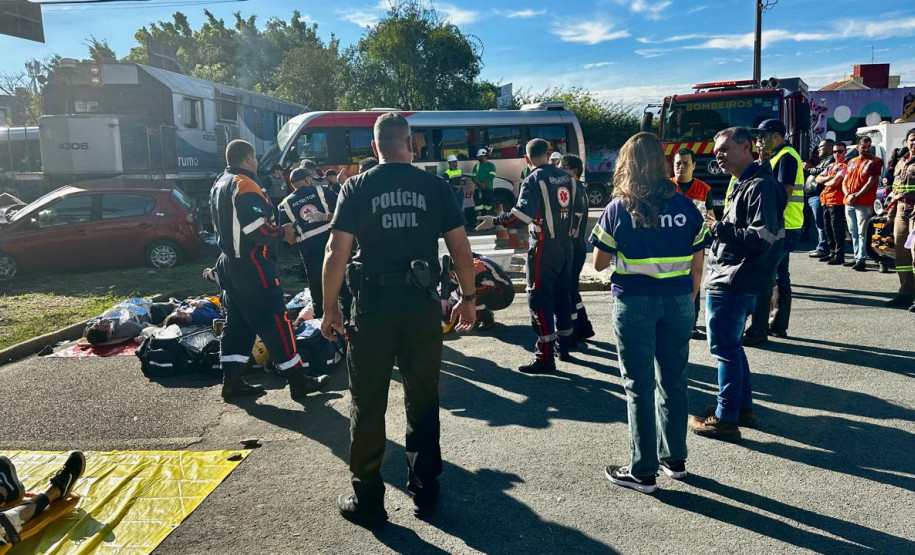 PCPR participa de Simulado de Múltiplas Vítimas de Atendimento de Emergência
