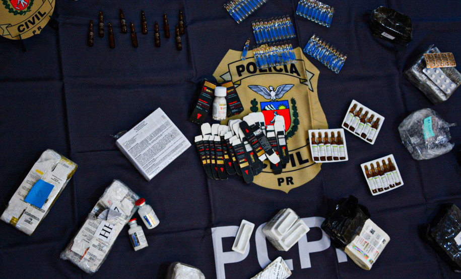 PCPR apreende carga de anabolizantes e estimulantes sexuais contrabandeados em Foz do Iguaçu