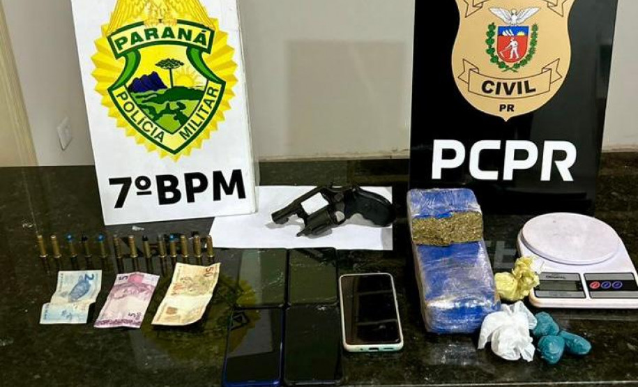 PCPR e PMPR prendem dois homens em flagrante por tráfico de drogas em Rondon