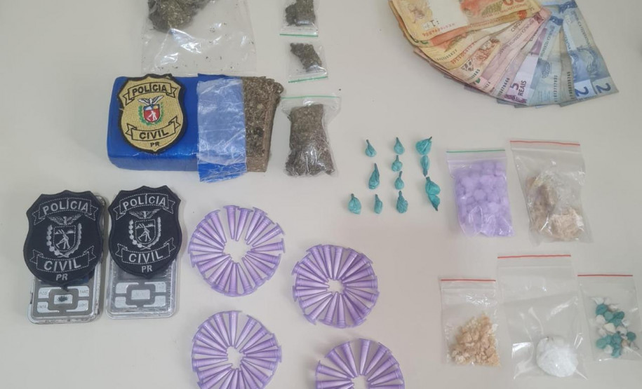 PCPR prende duas pessoas por tráfico de drogas e apreende entorpecentes e arma de fogo em Colombo