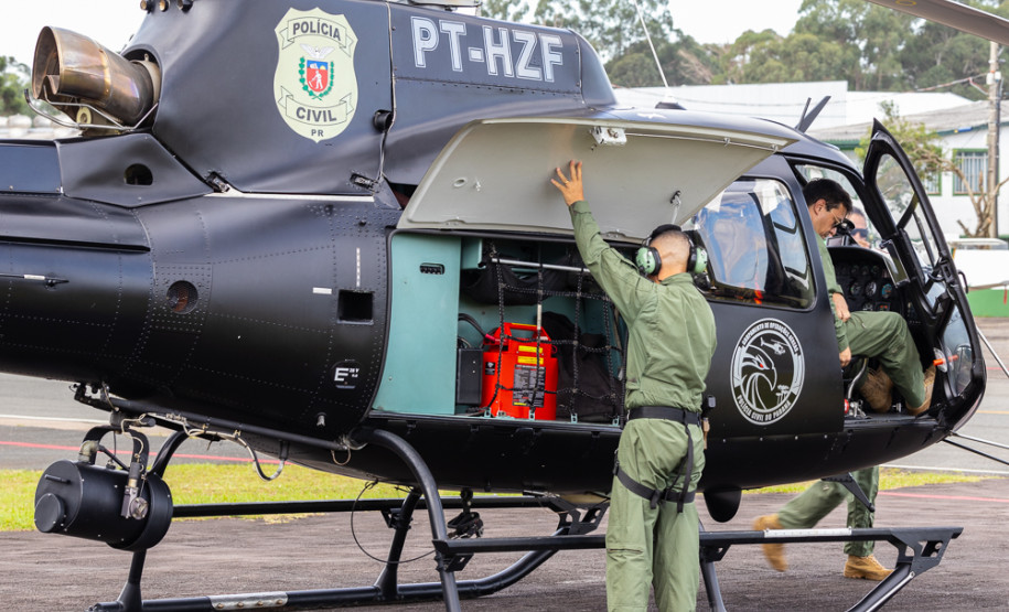 PCPR comemora oito anos do Grupamento de Operações Aéreas