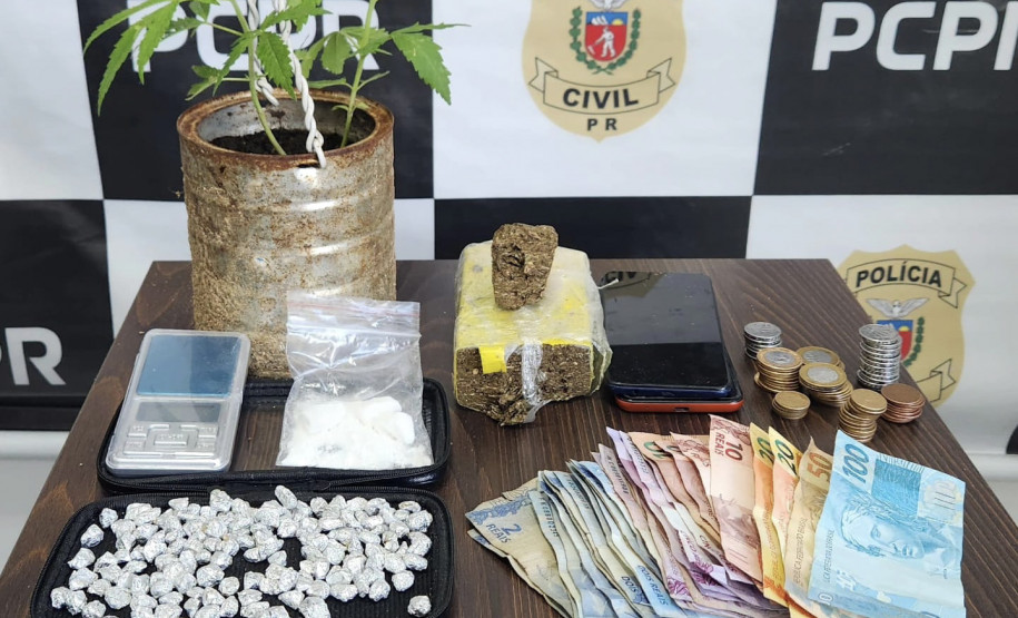 PCPR prende homem em flagrante por tráfico de drogas em Mandirituba