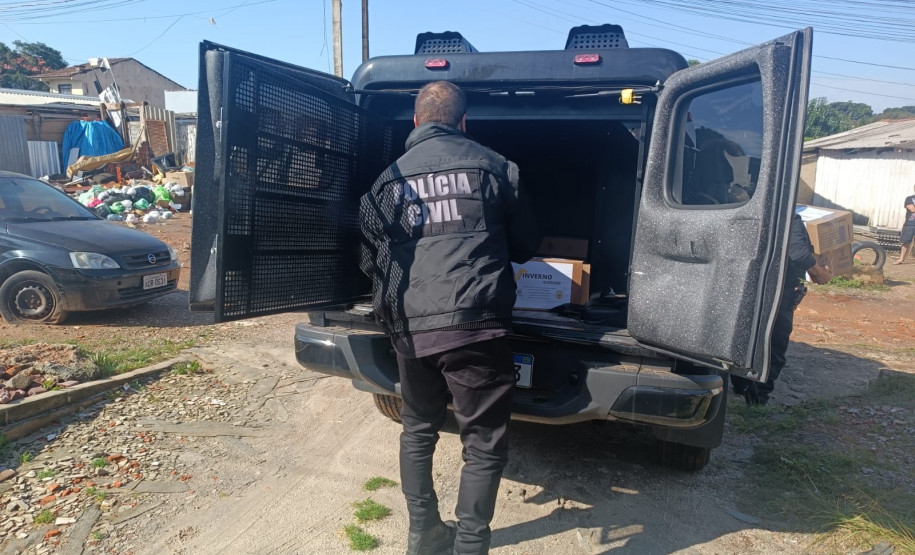 PCPR realiza doações de agasalhos e cobertores para comunidade Portelinha