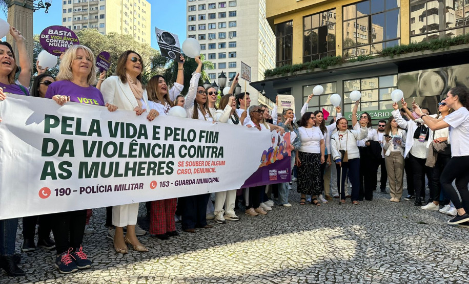PCPR participa de Caminhada do Meio- Dia contra o feminicídio