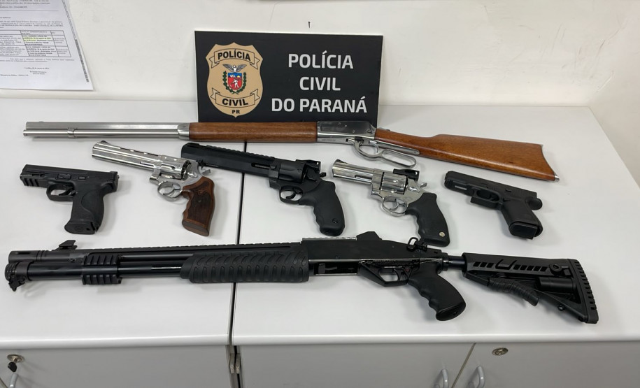PCPR apreende sete armas de fogo em Curitiba