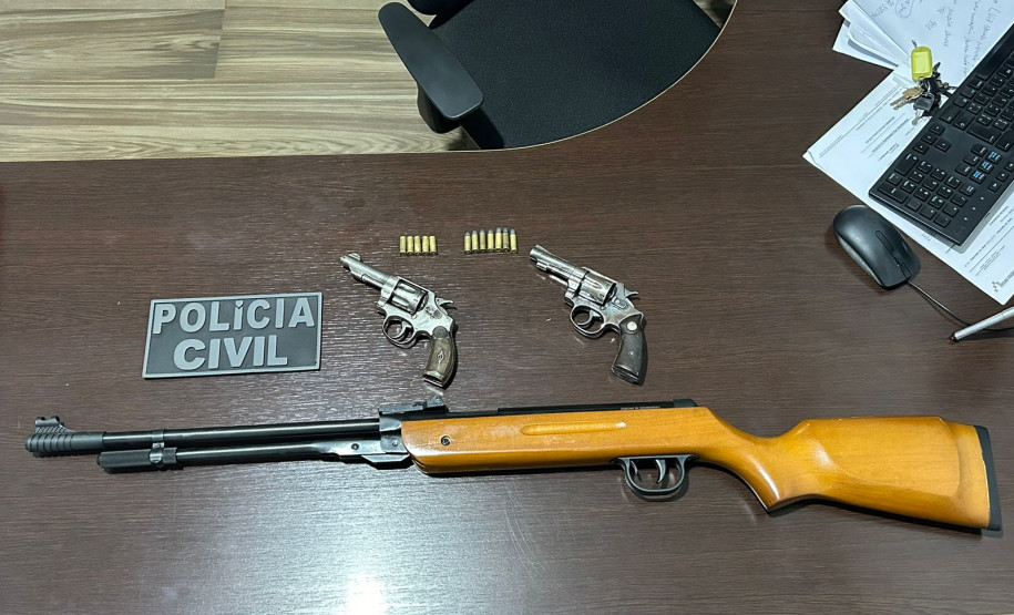 PCPR prende homem em flagrante por posse ilegal de arma de fogo em Congonhinhas