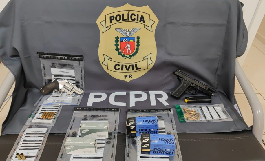 PCPR prende quatro pessoas em operação contra o comércio ilegal de armas de fogo e munições no Noroeste do Estado