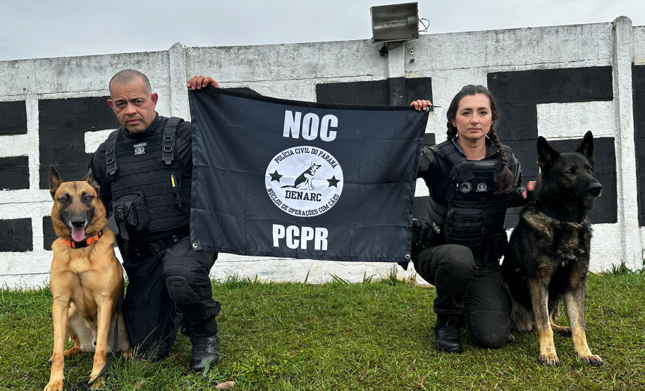 Policiais civis se formam no curso Condutores de Cães de Guerra da Força Aérea Brasileira