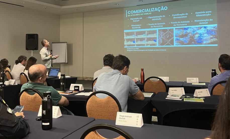 Delegado da PCPR ministra curso de combate ao tráfico de animais silvestres em Salvador