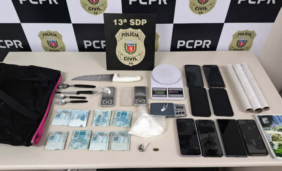 PCPR prende três pessoas em ação contra o tráfico de drogas em Ponta Grossa
