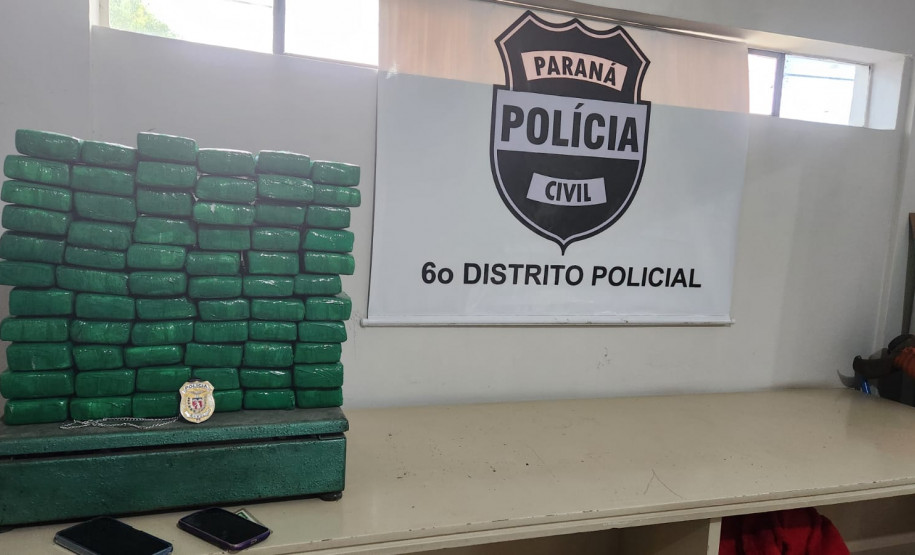 PCPR apreende 52 quilos de maconha e prende duas mulheres em flagrante em Curitiba