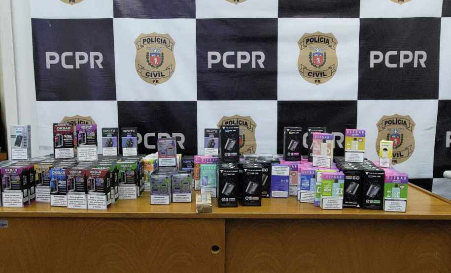 PCPR prende mulher em flagrante e apreende 232 cigarros eletrônicos em Campo Largo