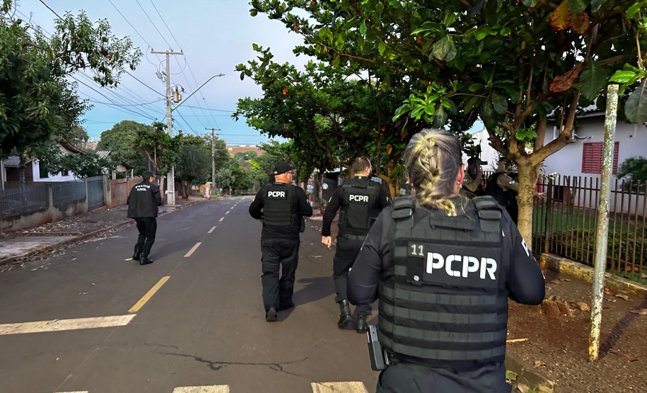 PCPR prende 57 pessoas em operações simultâneas contra o crime organizado