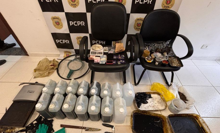 PCPR prende homem em flagrante confeccionando substância para produção de brigadeiro de maconha em Pinhais