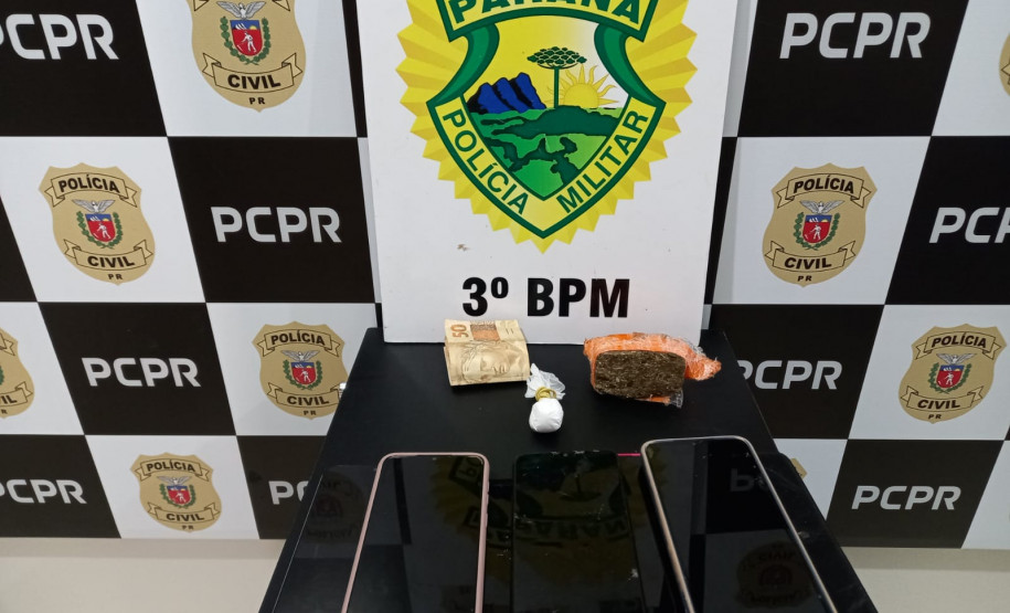 PCPR e PMPR prendem casal por tráfico de drogas e associação para o tráfico em Saudade do Iguaçu