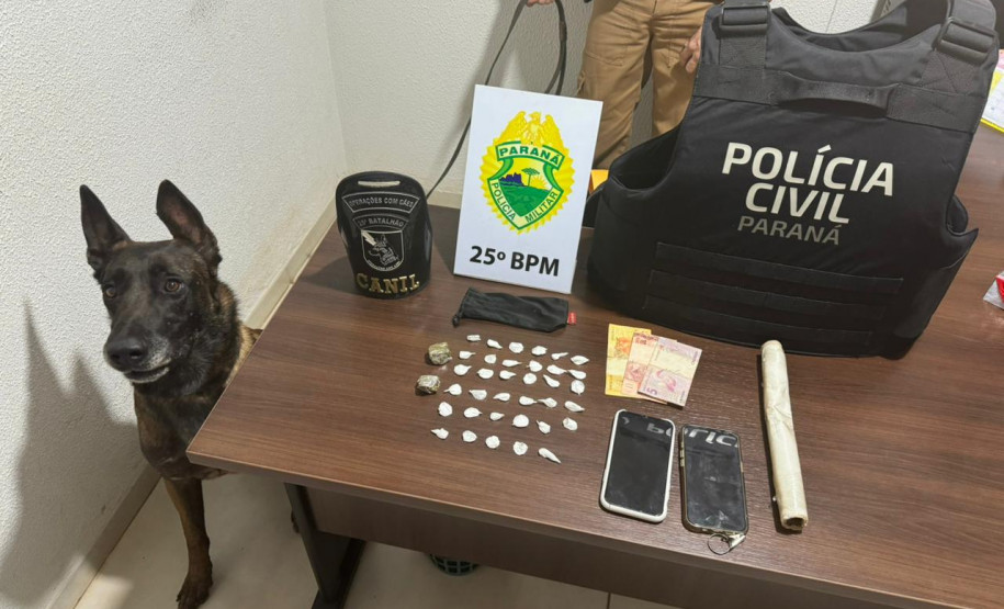 PCPR e PMPR prendem duas pessoa por tráfico de drogas em Alto Piquiri