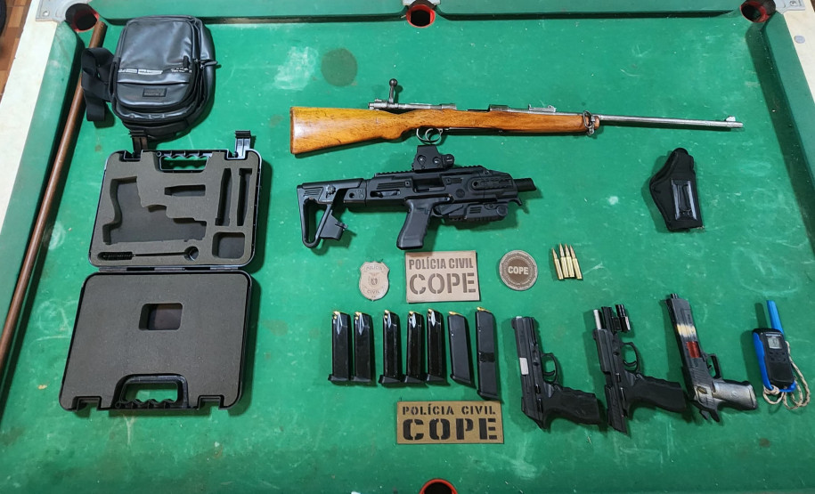 PCPR prende três homens e apreende armas e munições em Medianeira