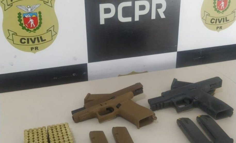 PCPR apreende armas e munições em decorrência de violência doméstica contra mulher em Castro