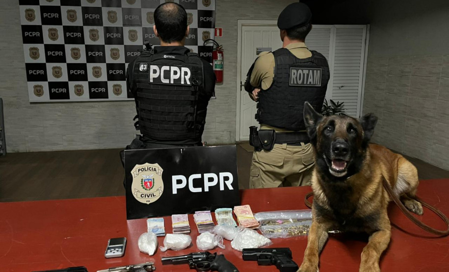 PCPR prende duas mulheres e apreende drogas, munições e dinheiro em Dois Vizinhos