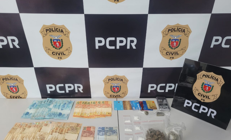 PCPR e PMPR prende homem em flagrante por tráfico de drogas em São Mateus do Sul