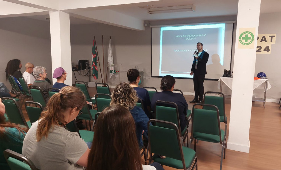 PCPR realiza palestra de conscientização e prevenção em diversas áreas