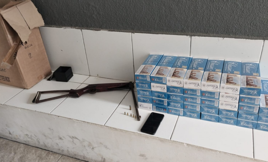 PCPR prende homem por posse irregular de arma de fogo e munições em Antonina