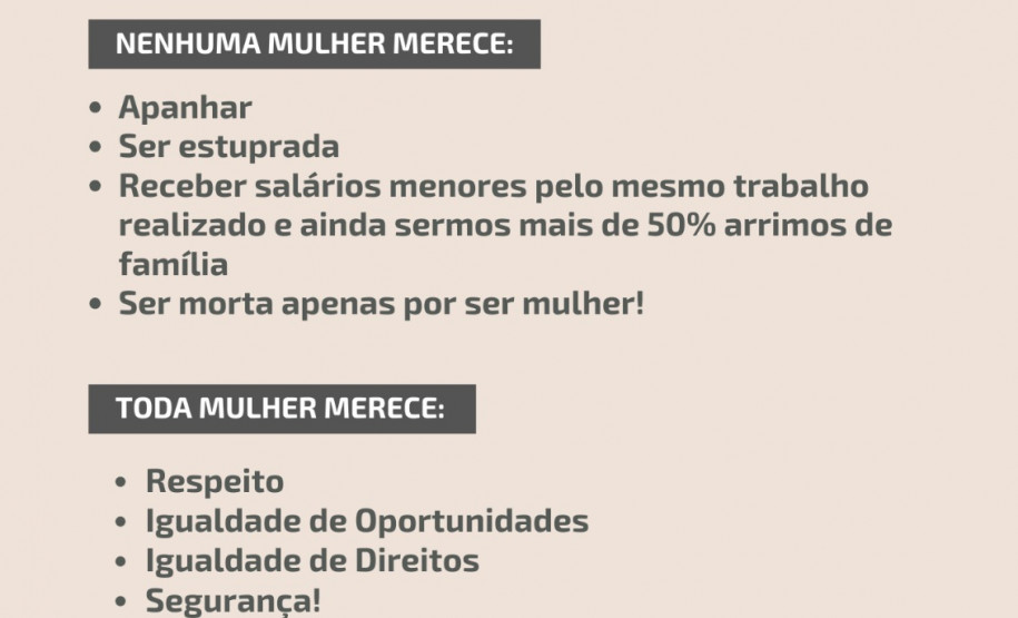 PCPR participa de campanha global pelo fim da violência contra a mulher