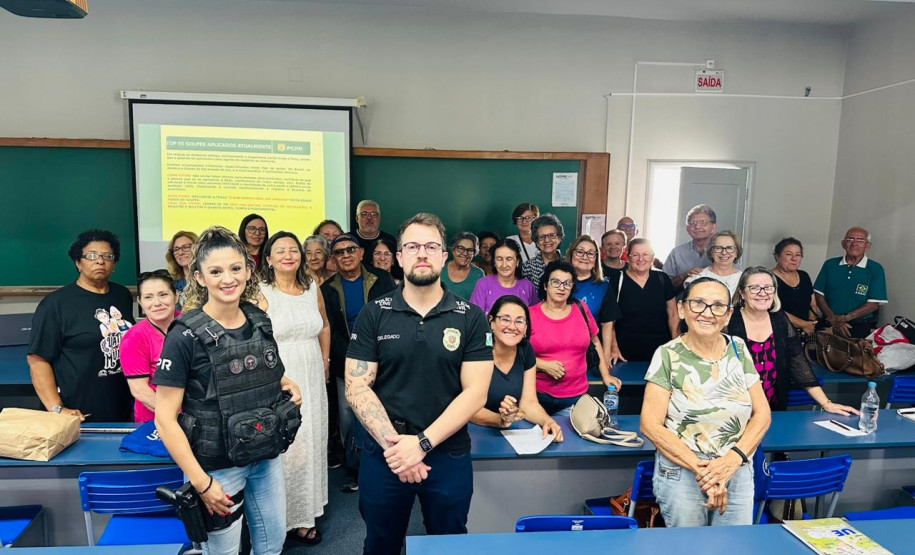 PCPR realiza palestra para idosos sobre estelionatos em Ponta Grossa