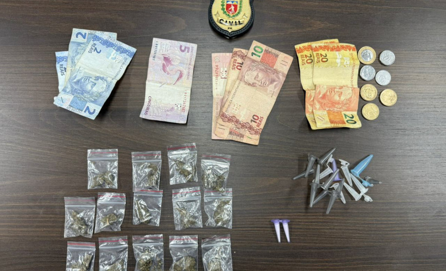 PCPR prende dois homens em flagrante por tráfico de drogas em Almirante Tamandaré