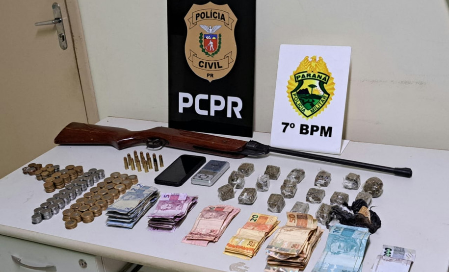 PCPR e PMPR prendem mulher por tráfico de drogas e apreendem adolescente em Cidade Gaúcha