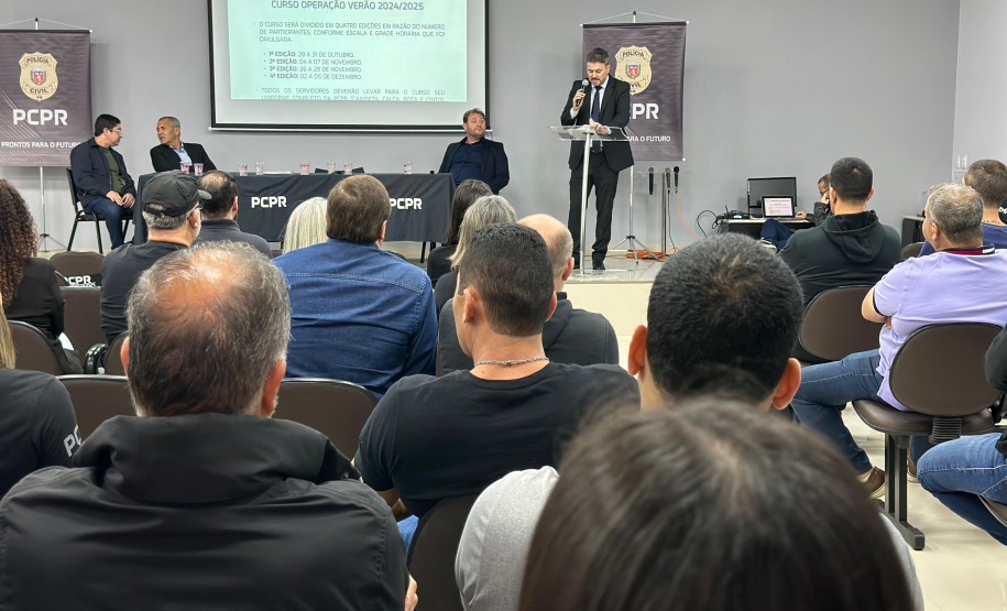 PCPR inicia segunda fase do curso de padronização para policiais civis que atuarão no Verão Maior Paraná