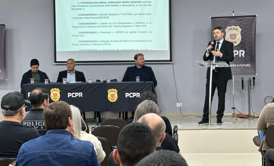 PCPR inicia segunda fase do curso de padronização para policiais civis que atuarão no Verão Maior Paraná