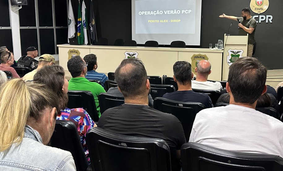 PCPR realiza nova etapa de curso de padronização para policiais civis no Verão Maior Paraná