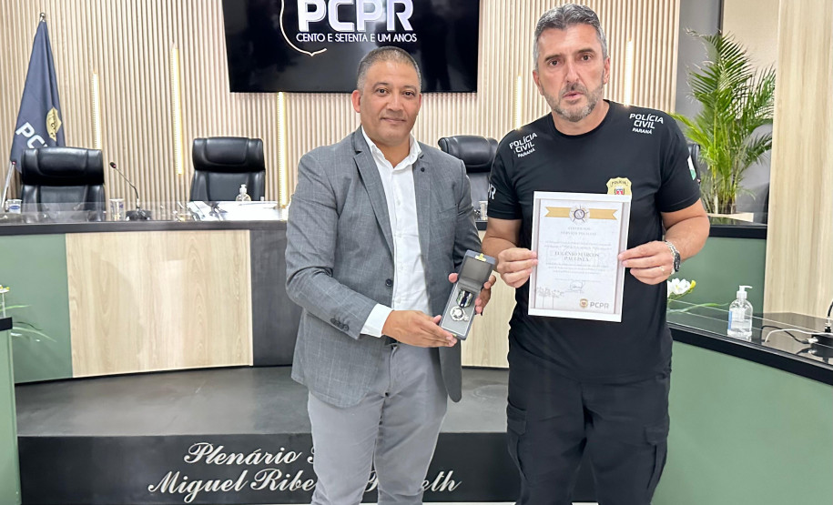 PCPR homenageia servidores com medalhas de serviço policial no sudeste do Estado