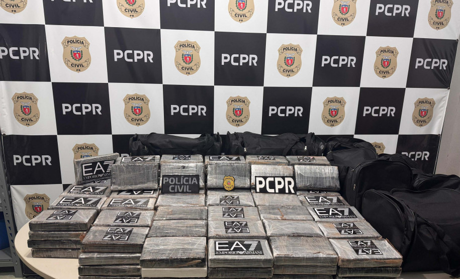 PCPR prende casal com 169 kg de cocaína em desdobramento da maior apreensão do ano