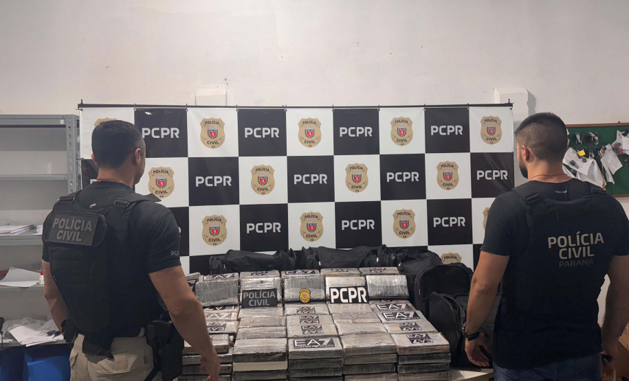 PCPR prende casal com 169 kg de cocaína em desdobramento da maior apreensão do ano