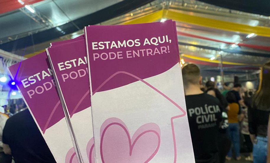 PCPR realiza panfletagem de conscientização ao combate da violência contra a mulher