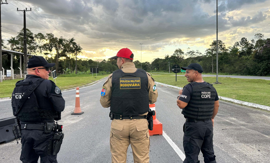 Forças de segurança fazem operação integrada contra crimes nas rodovias do Litoral