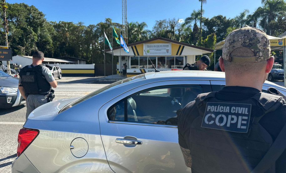 Forças de segurança fazem operação integrada contra crimes nas rodovias do Litoral