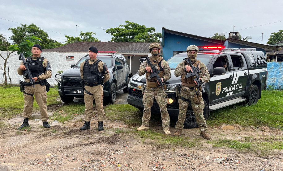 Polícias do Paraná concluem operação no litoral com 28 presos e reforçam atuação permanente