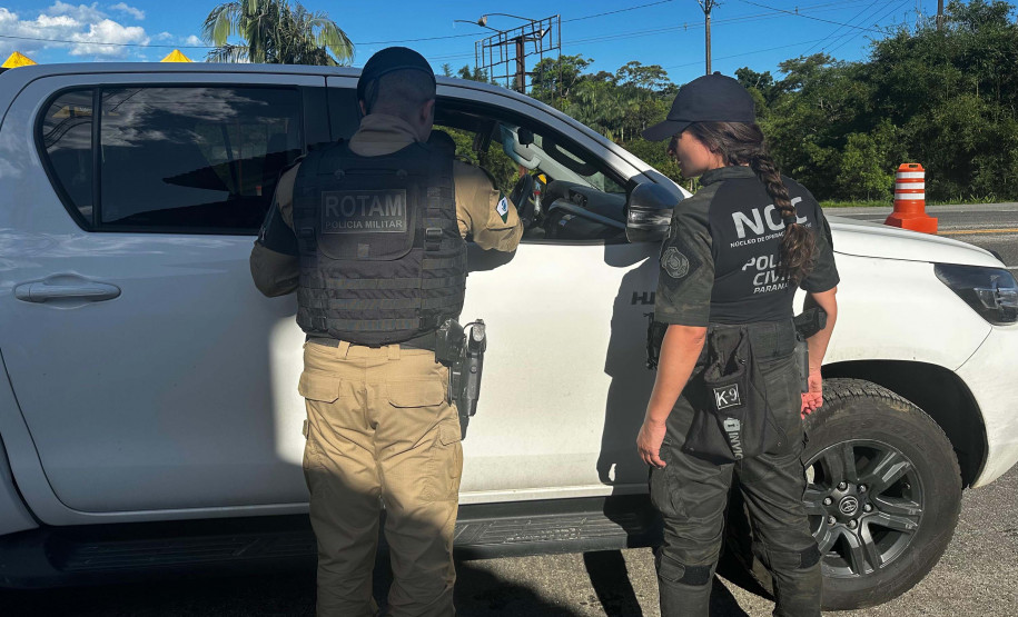 Forças de segurança fazem operação integrada contra crimes nas rodovias do Litoral