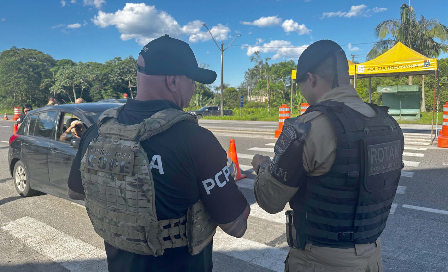 Forças de segurança fazem operação integrada contra crimes nas rodovias do Litoral