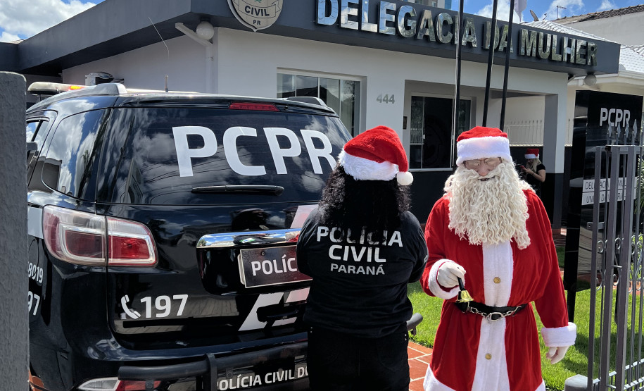 PCPR realiza ação de Natal para crianças de CEMEI em União da Vitória