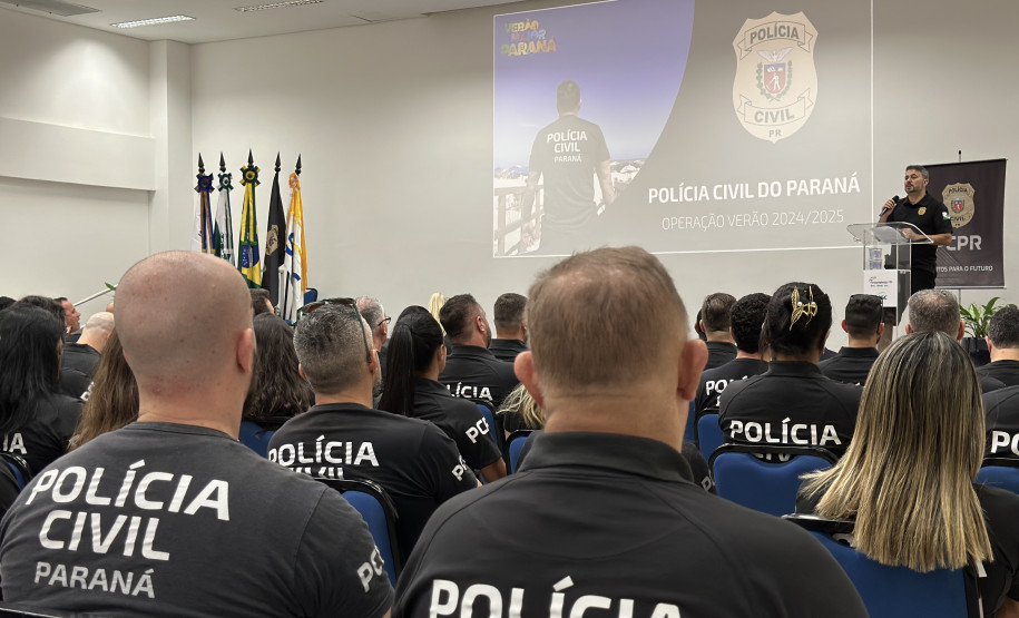 PCPR realiza reunião de abertura com policiais civis que atuarão no Verão Maior Paraná 2024/2025