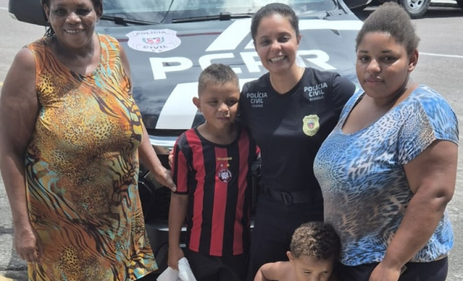 PCPR localiza criança perdida em Guaratuba e a devolve à família
