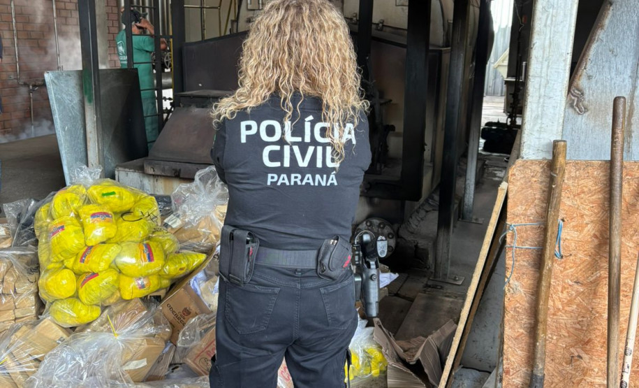 PCPR incinera 478 quilos de entorpecentes em Ponta Grossa